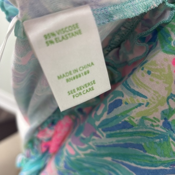 Lilly Pulitzer Ruffle PJ Tank Multi Swizzle Small - Picture 7 of 7